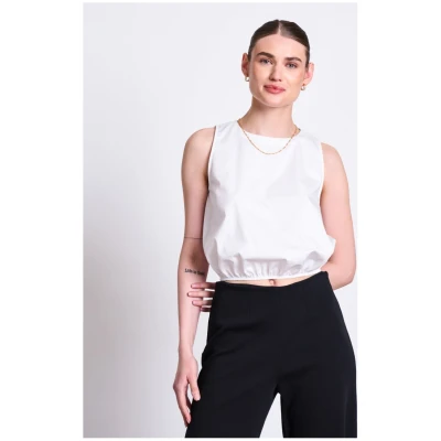 JAN 'N JUNE Damen vegan Top Amalien Weiß