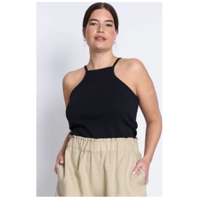 JAN 'N JUNE Damen vegan Top Pacita Schwarz
