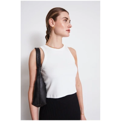 JAN 'N JUNE Damen vegan Top Porto Weiß