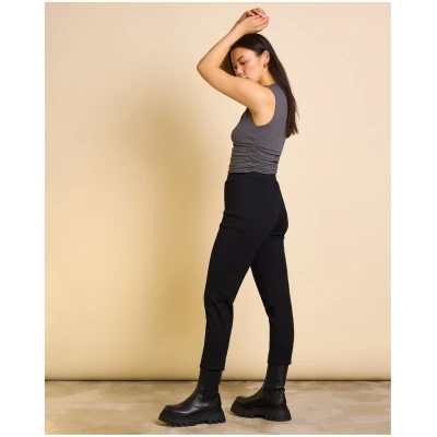 JAN 'N JUNE Damen vegan Top Rafo Dunkelgrau