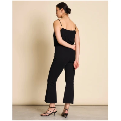 JAN 'N JUNE Damen vegan Weite Hose Miosa Schwarz