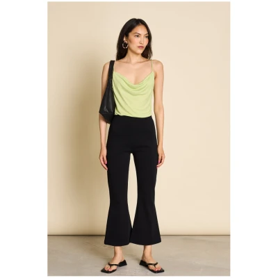 JAN 'N JUNE Damen vegan Weite Hose Miosa Schwarz