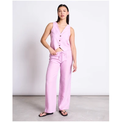 JAN 'N JUNE Damen vegan Weste Hvide Light Orchidee Rosa