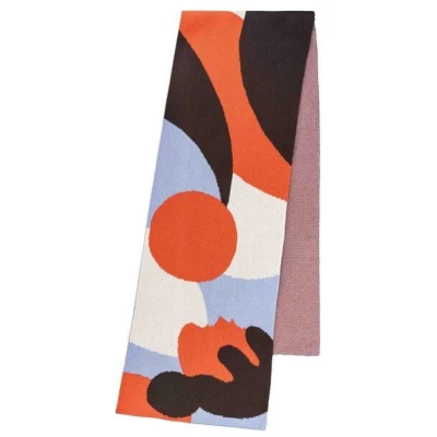 Jacquard Rippstrick Schal Artist Edition Maggie | von MELA | Fairtrade & GOTS zertifiziert