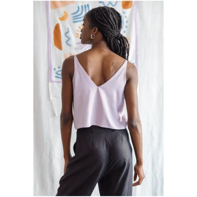 Jyoti Fair Works Damen vegan Crop Top Iya Flieder