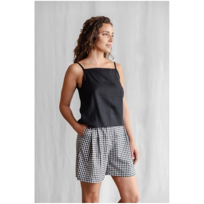 Jyoti Fair Works Damen vegan Tank Top Leela Schwarz
