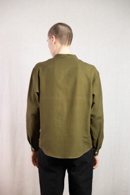 Jyoti Fair Works Herren vegan Hemd Harish Moss Green