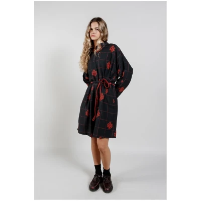 KOMODO Damen vegan Kleid Eternal Knot Seba Schwarz