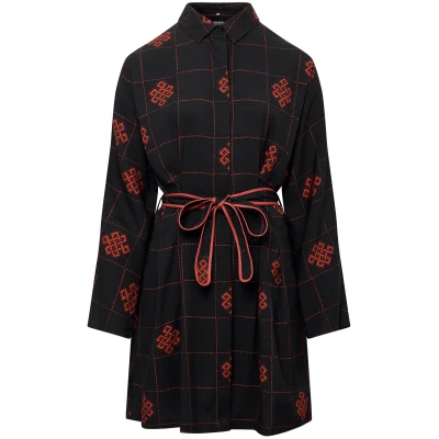 KOMODO Damen vegan Kleid Eternal Knot Seba Schwarz