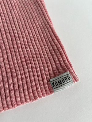 KOMODO Damen vegan Pullover Rippe Wasabi Rosa