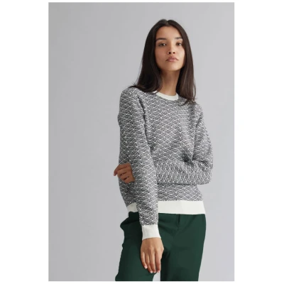 KOMODO Damen vegan Pullover Tara Gots Biologisch Baumwolle Weiß