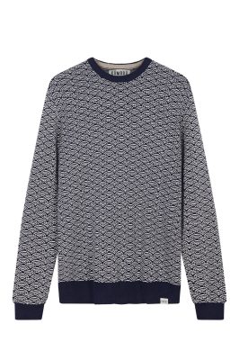 KOMODO Herren vegan Pullover Hakku Gots Biologisch Baumwolle Navy