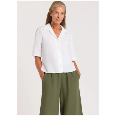 Kings of Indigo Damen vegan Bluse Morrigan Optisch Weiß