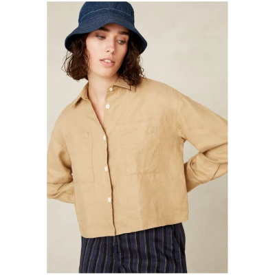 Kings of Indigo Damen vegan Bluse Quinn Beige