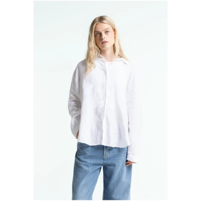 Kings of Indigo Damen vegan Hemd Helen Optisch Weiß