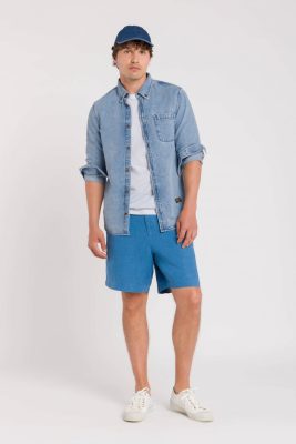Kings of Indigo Herren vegan Shorts Reagan Dunkelblau