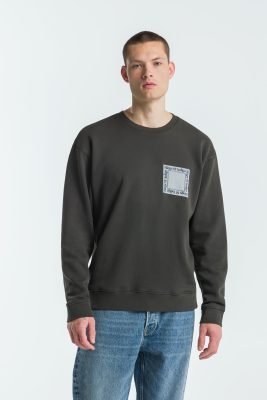 Kings of Indigo Herren vegan Sweatshirt Neil Peat Dunkelbraun