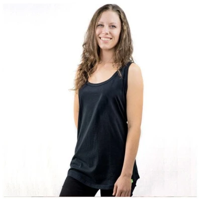 Kipepeo-Clothing Frauen Tank-Top aus Biobaumwolle Schwarz Made in Africa RESTPOSTEN