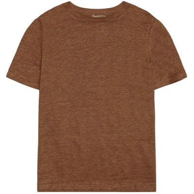 KnowledgeCotton Apparel Damen vegan T-Shirt Regular Braun