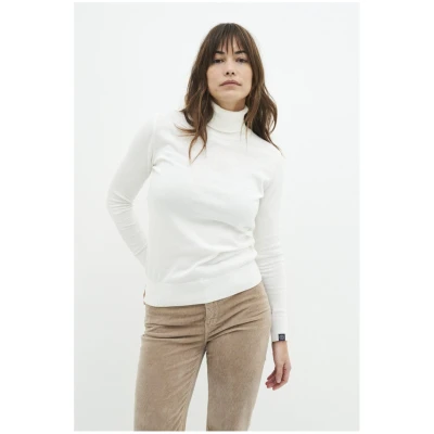 Kuyichi Damen vegan Rachel Rollkragenpullover Off White