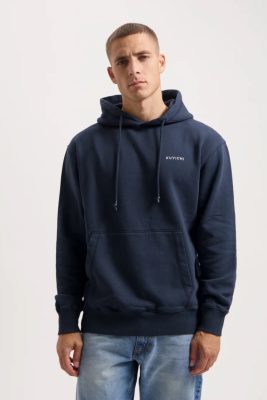 Kuyichi Herren vegan Hoodie Heavyweight Bjorn Mitternachtsblau