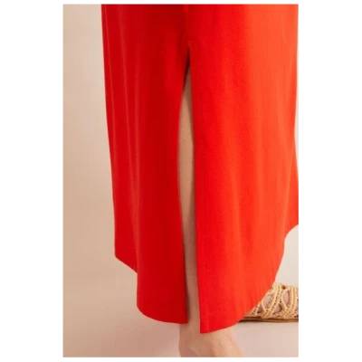 LANIUS Maxikleid aus Tencel Modal mit Bio-Baumwolle