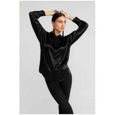 LOVJOI Damen vegan Bluse Alaiya Black