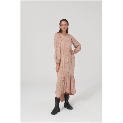 LOVJOI Damen vegan Kleid Audreyana Rosa