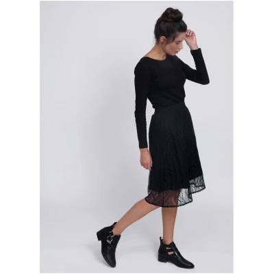 LOVJOI Damen vegan Rock Taru Schwarz