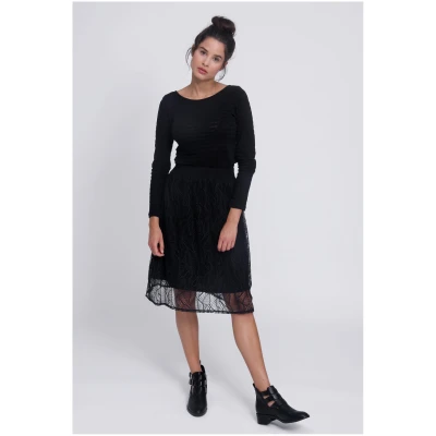 LOVJOI Damen vegan Rock Taru Schwarz