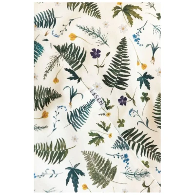 Lesen - Design-Bettwäsche Nachhaltiges Bettwäsche-Set aus 100% BIO-Baumwollsatin - Farne