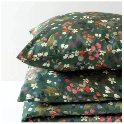 Lesen - Design-Bettwäsche Nachhaltiges Bettwäsche-Set aus 100% BIO-Baumwollsatin - Waldfrüchte