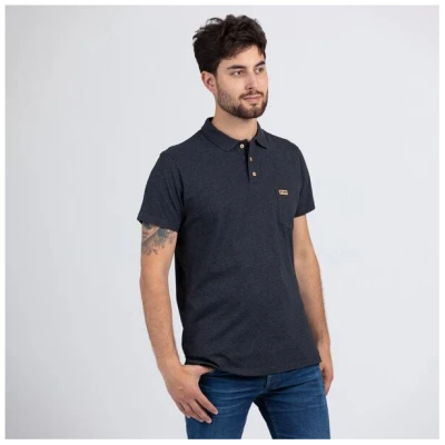 Lexi&Bö Poloshirt dark melange Herren