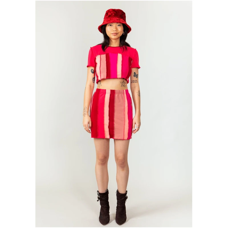 MAHLA Damen vegan Bucket Hat Rubinrot