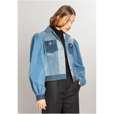 MAHLA Damen vegan Wiederverwendete Jeansjacke Dagny