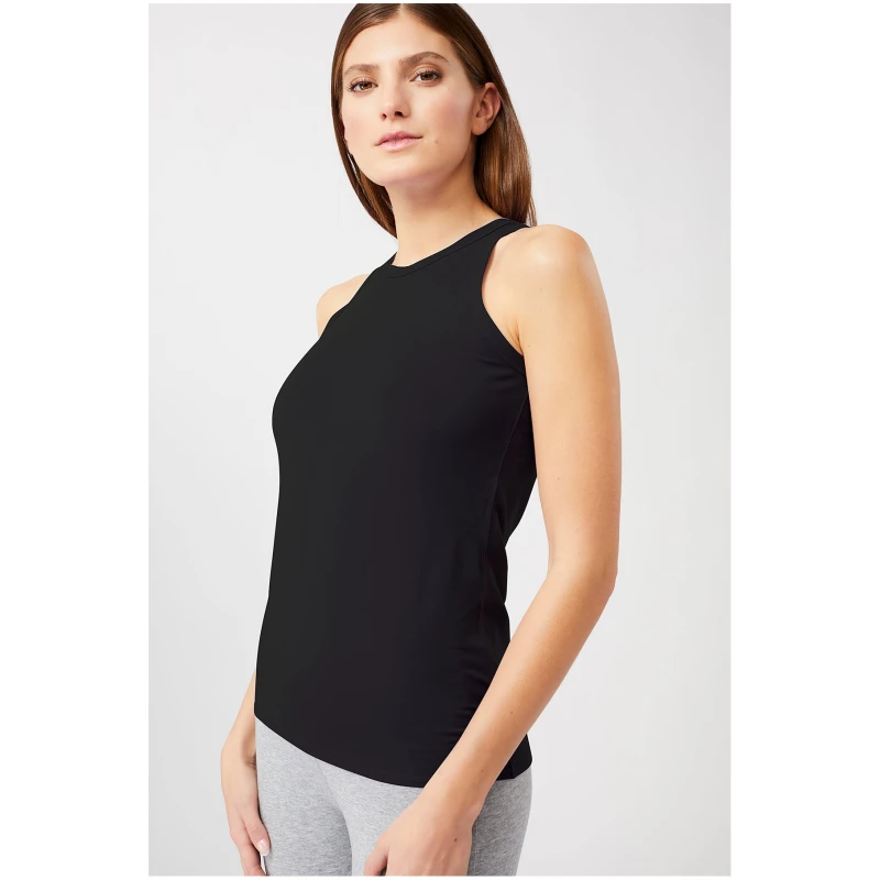 MANDALA Damen vegan Top Always Fit Schwarz