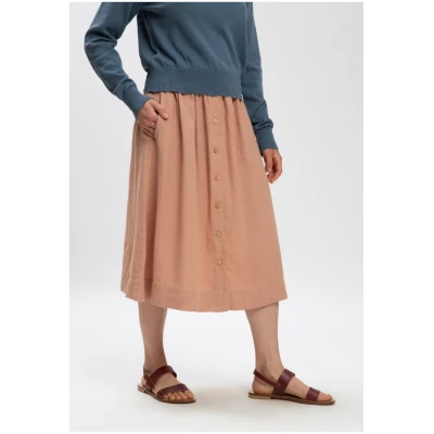MATONA Damen vegan Midirock Rose Rosa