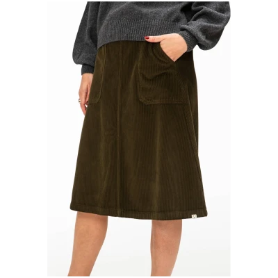 MATONA Damen vegan Rock Flared MoosgrÃ¼n