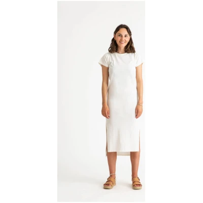 MATONA Damen vegan Tee Dress Chalk