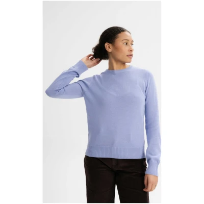 MELA Damen vegan Pullover Feinstrick Dhana Lila