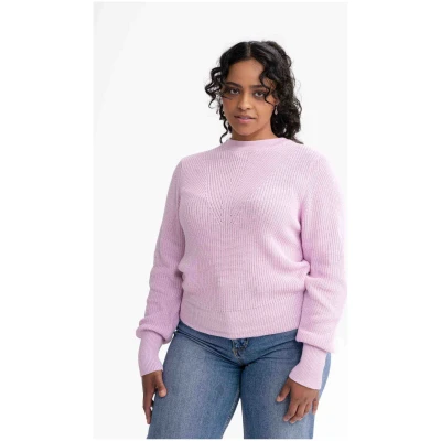 MELA Damen vegan Strickpullover Gauri Gelato Himbeere