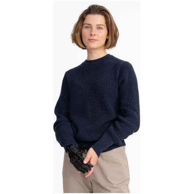 MELA Damen vegan Strickpullover Gauri Navy