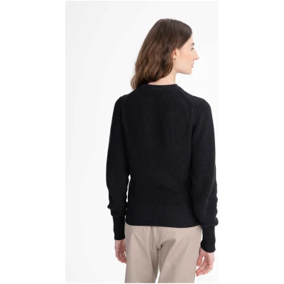 MELA Damen vegan Strickpullover Gauri Schwarz