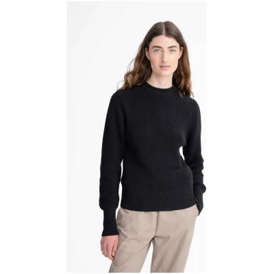 MELA Damen vegan Strickpullover Gauri Schwarz
