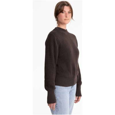 MELA Damen vegan Strickpullover Riya Dunkelbraun