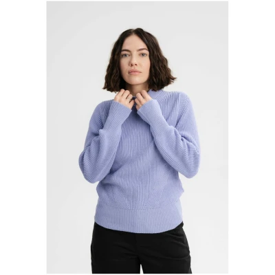 MELA Damen vegan Strickpullover Riya Himmelblau