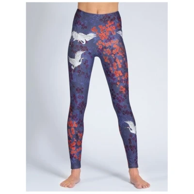 Magadi Yoga Leggings HAPPY BIRDS aus Komfort-Stretch mit Tasche