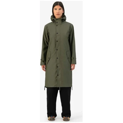 Maium Damen vegan Regenmantel Original Army Green