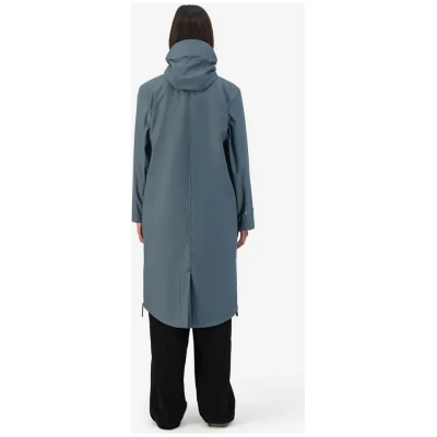 Maium Damen vegan Regenmantel Original Blau Grau