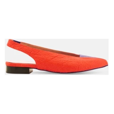 Momoc Damen vegan Sandale Ananas Bicolor Rot